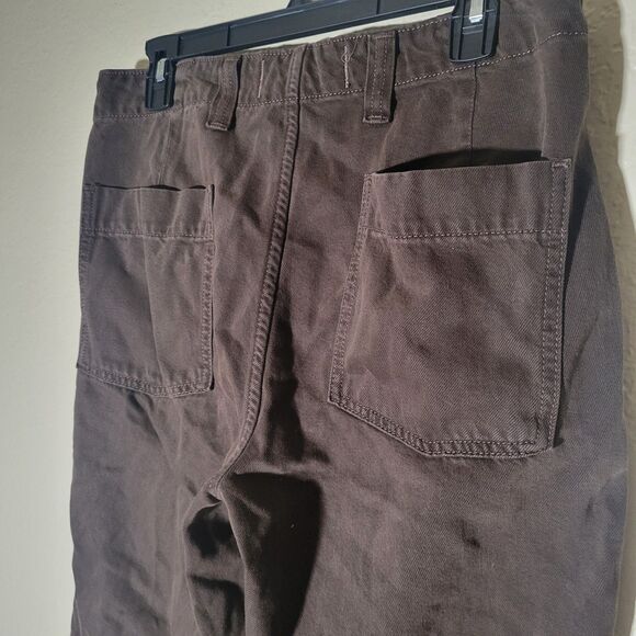 Abercrombie & Fitch | Men Lightweight Loose Jeans 30W 30L Brown Cotton Lyocell - Picture 5 of 7